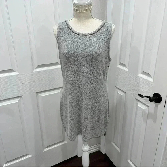 White House Black Market Sleeveless Sweater Dress w fragile beading at neckline - Picture 1 of 8